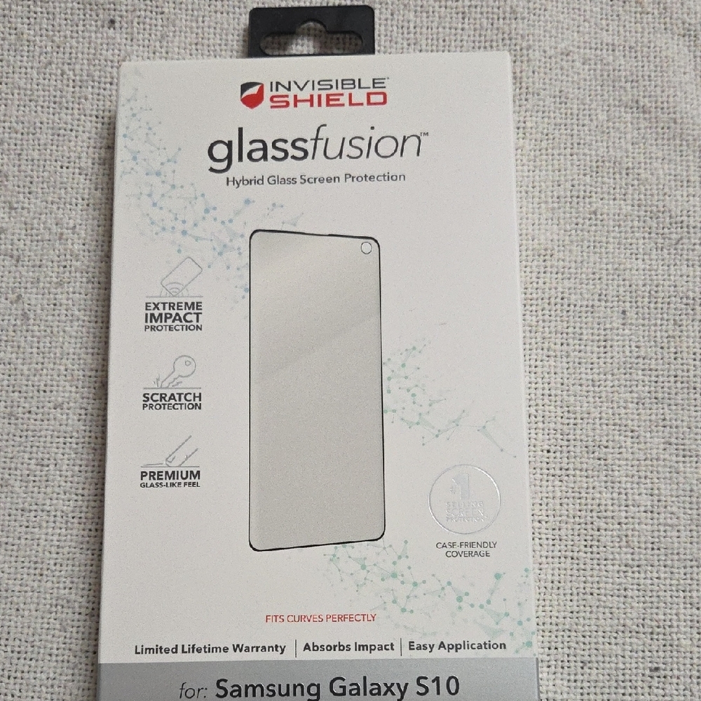GlassFusion Screen Protector for Samsung Galaxy S10 - Clear
